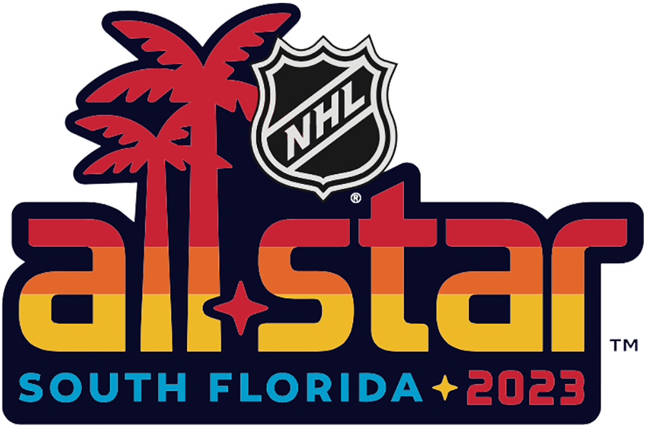 NHL All-Star Game 2023 Wordmark Logo iron on heat transfer